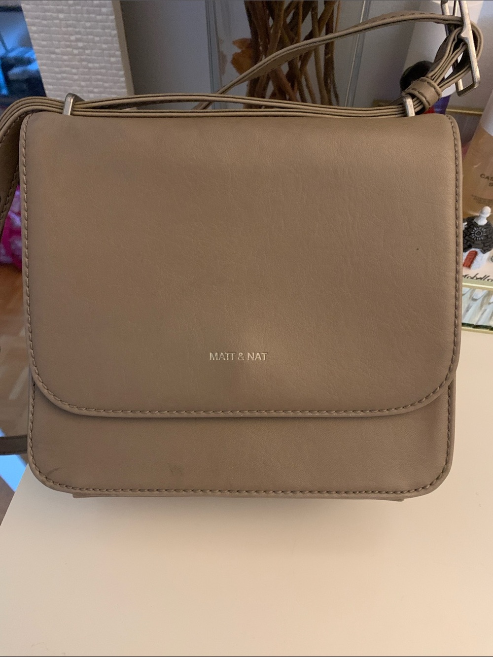 Matt & Nat Beige-Taupe Crossbody Bag
